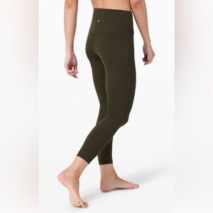 Lululemon 21 Inch Army Green Leggings